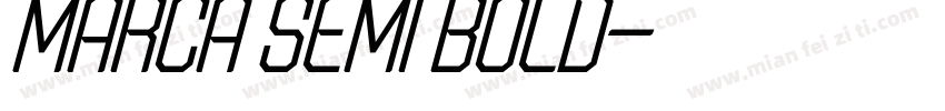 Marca Semi Bold字体转换